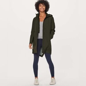 LULULEMON Rain Haven Jacket *Insulated Olive Green